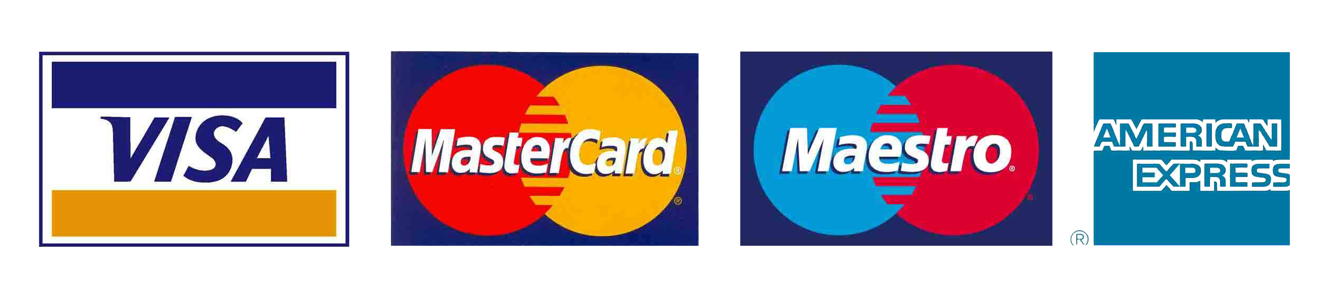 major credit cards